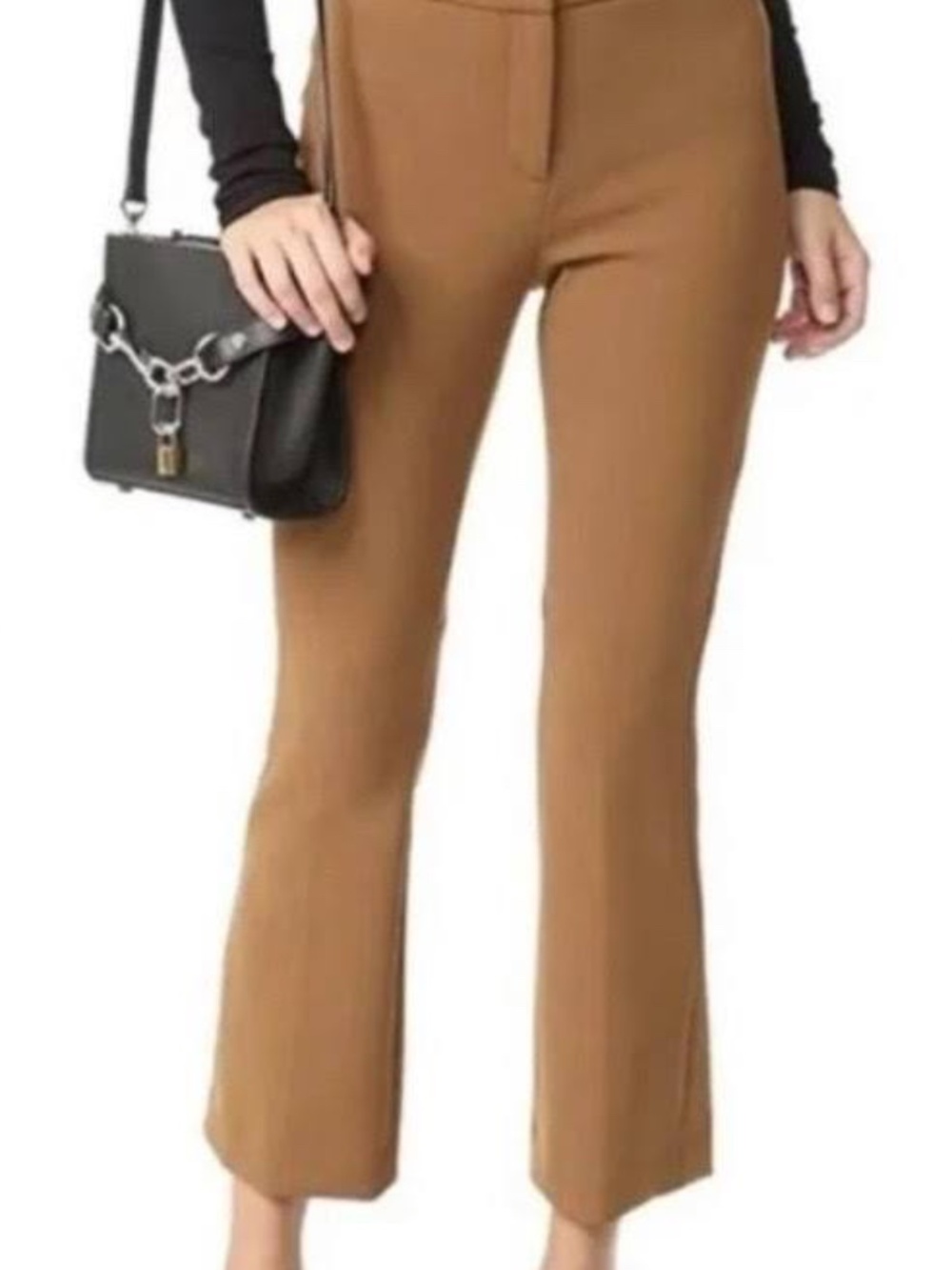 Theory Erstina Pioneer Cropped Flare Brown/Camel Color Pants 00